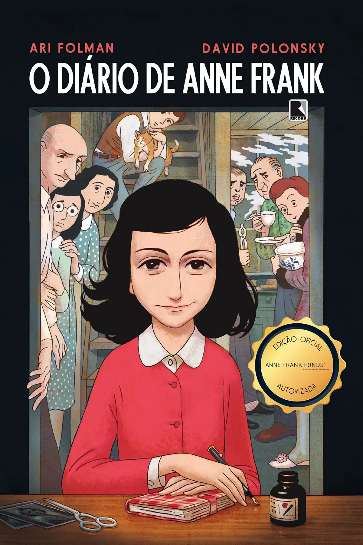 Capa de O Diário de Anne Frank em Quadrinhos