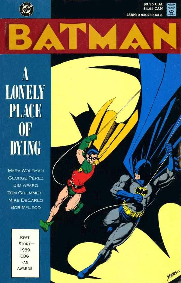 Capa de Batman: Um Lugar Solitário Para Morrer