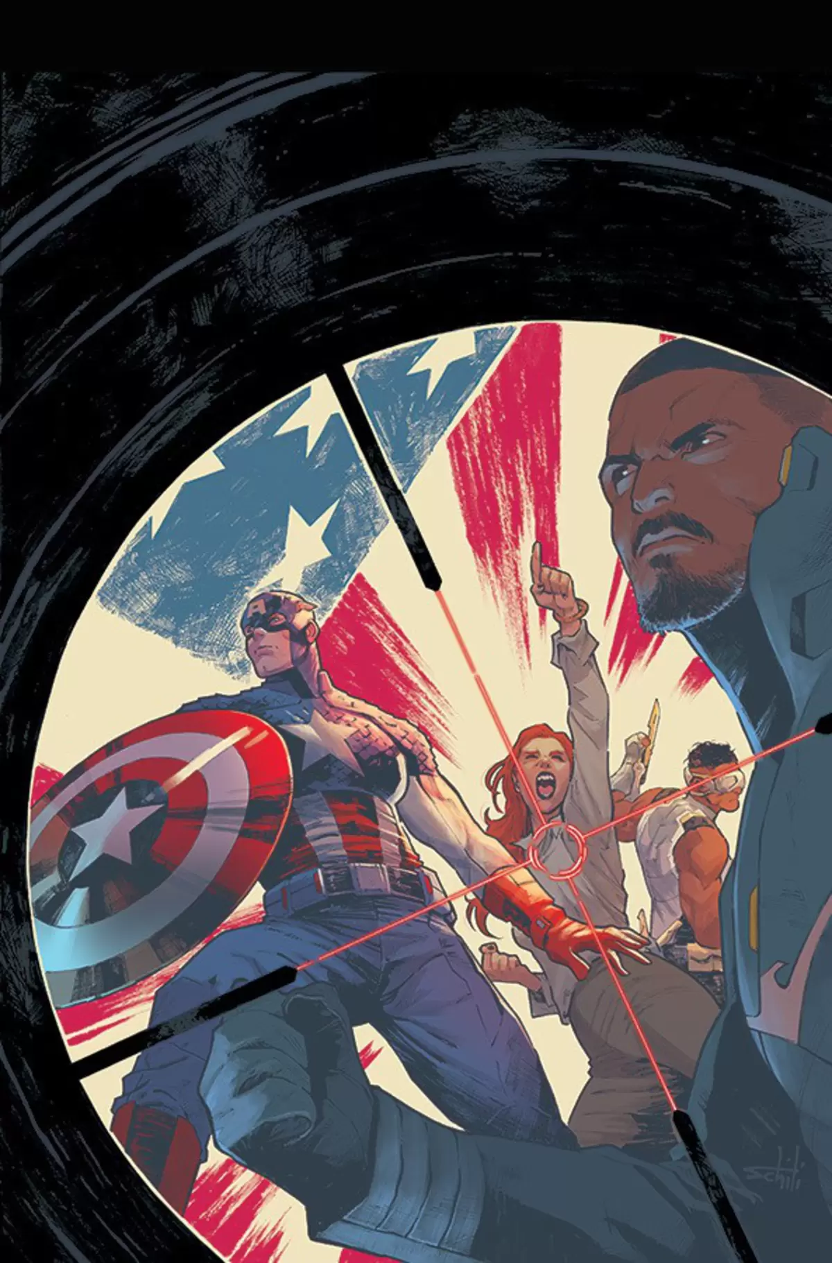 Capa de Capitão América E Os Vingadores 06