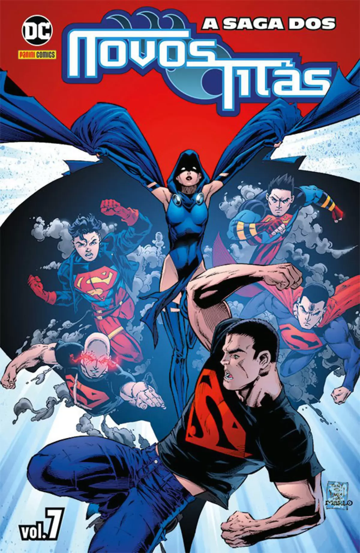 Capa de A Saga Dos Novos Titãs 07