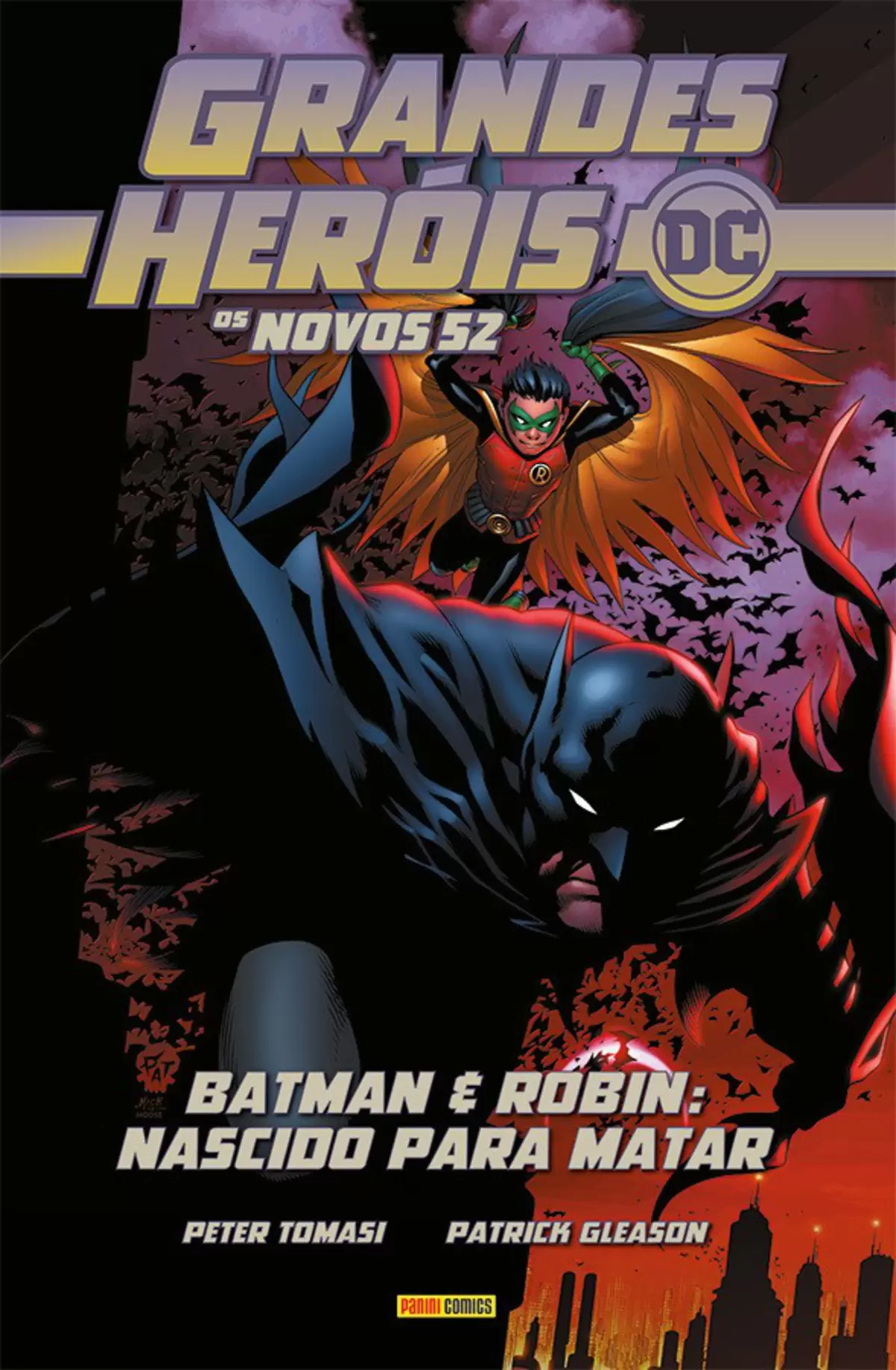 Capa de Grandes Heróis DC: Os Novos 52 Vol. 9 - Batman & Robin: Nascido Para Matar