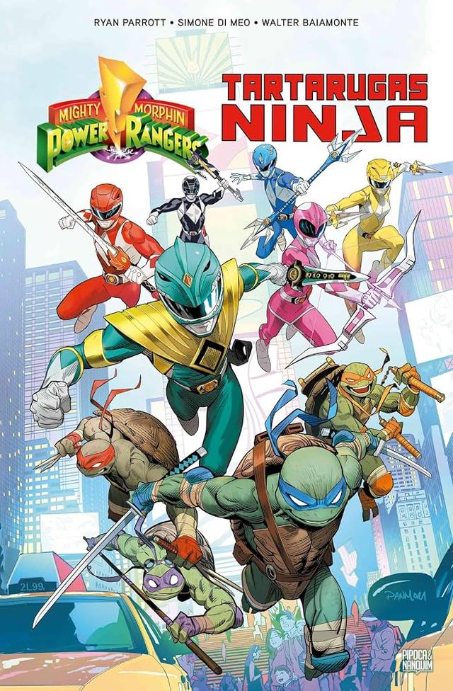 Capa de Power Rangers e Tartarugas Ninja Vol. 1