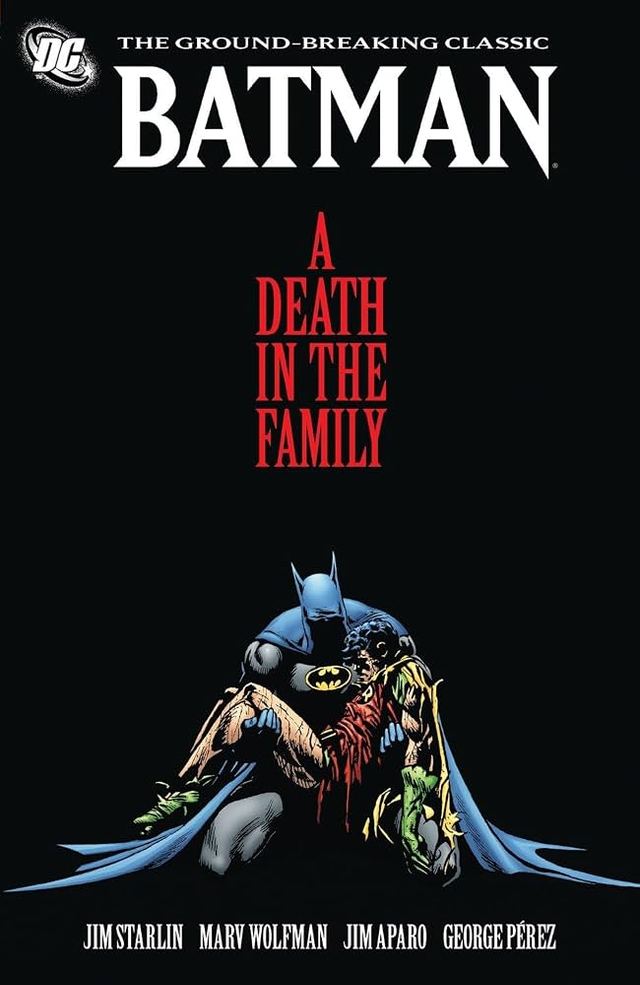 Capa de Batman: Morte em Família