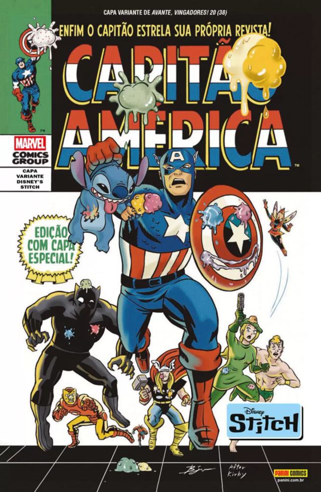 Capa de Avante, Vingadores! (2022) Vol. 20/38 - Capa Variante Stitch