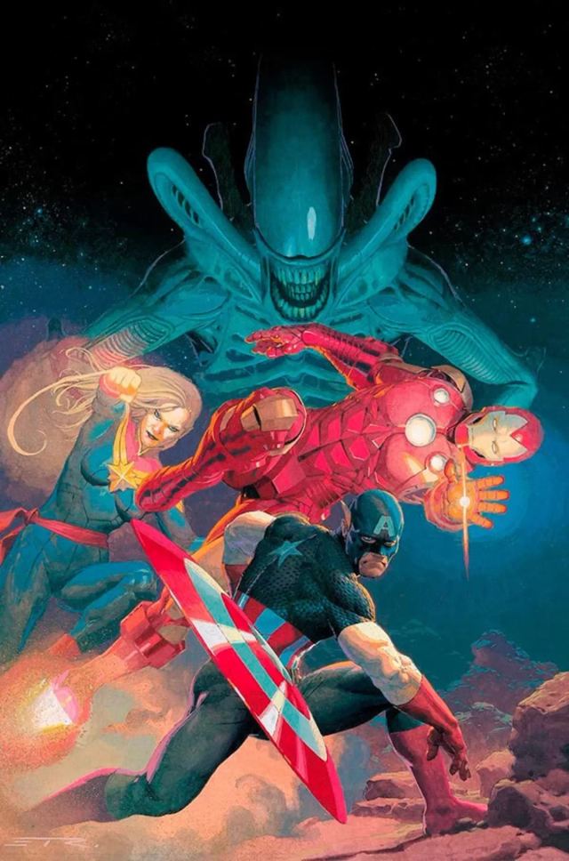 Capa de Aliens Vs Vingadores