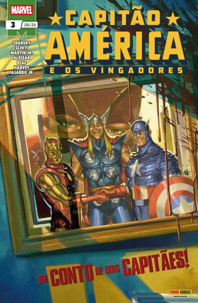Capa de Capitão América E Os Vingadores 03