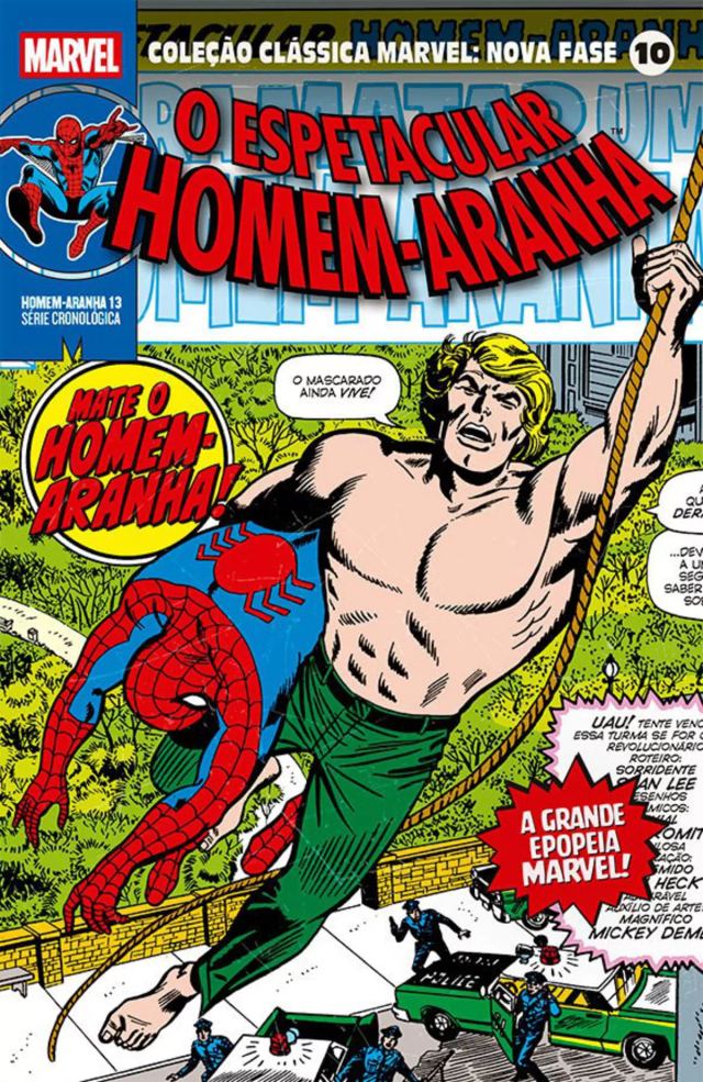 Capa de Coleção Clássica Marvel: Nova Fase Vol. 10 - Homem-Aranha 13 - Mate O Homem-Aranha!
