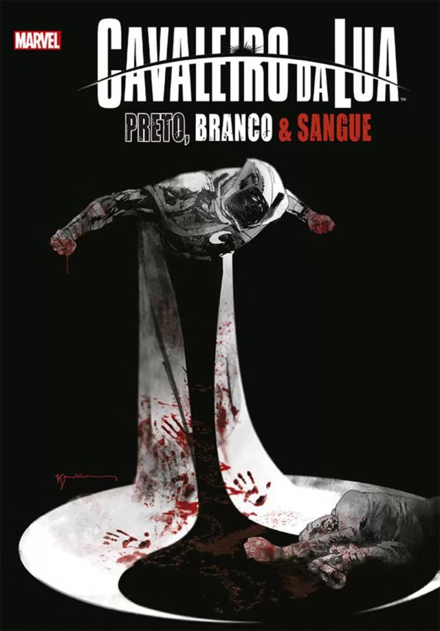 Capa de Cavaleiro Da Lua: Preto, Branco E Sangue
