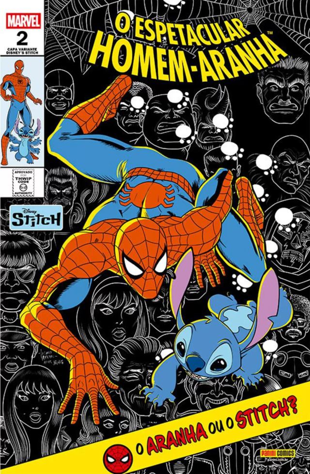 Capa de O Espetacular Homem-Aranha (2025) 02 - Capa Variante Stitch