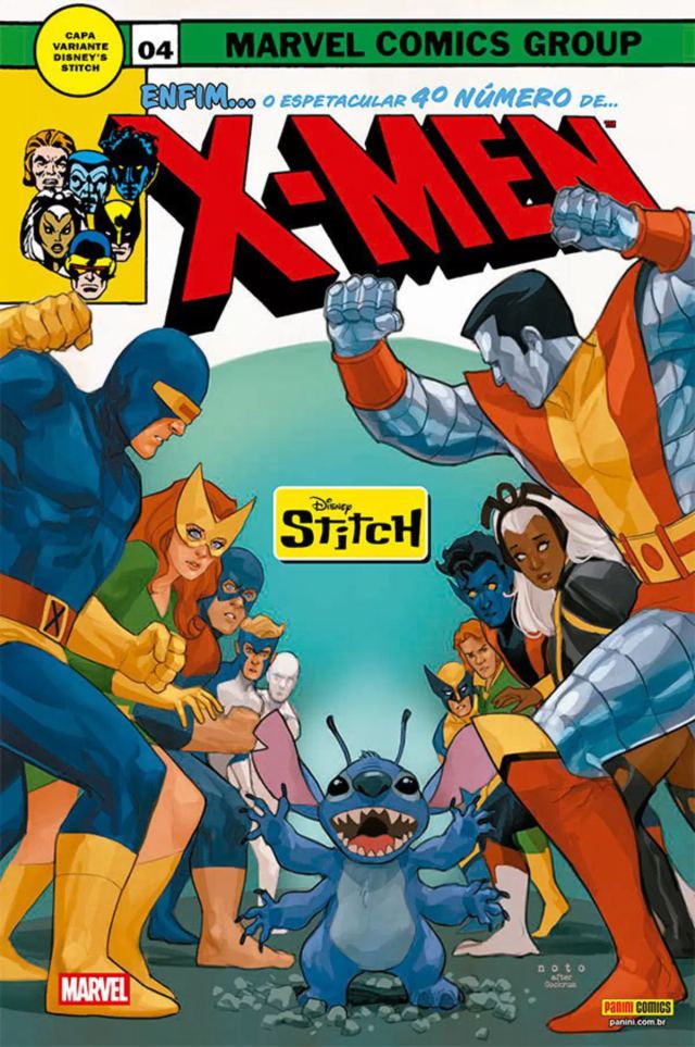 Capa de Os Fabulosos X-Men (2025) 04 - Capa Variante Stitch