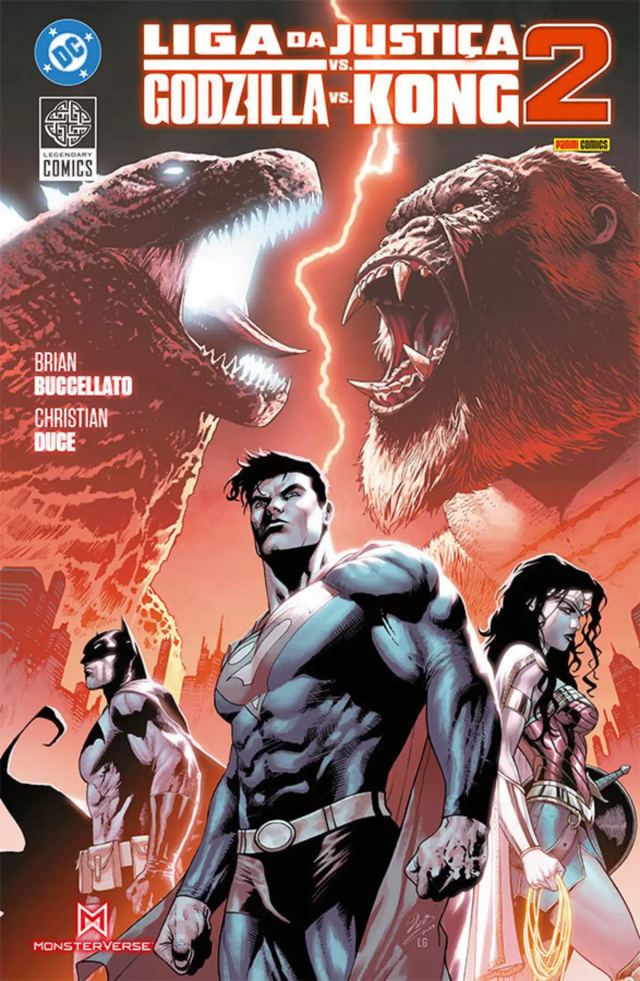 Capa de Liga Da Justiça Vs Godzilla Vs Kong 02