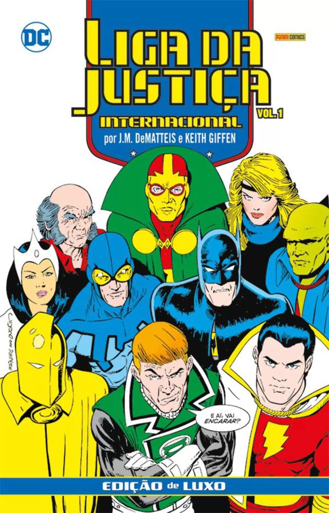 Capa de Liga Da Justiça Internacional Por J.M. DeMatteis E Keith Giffen – Edição De Luxo Vol. 1