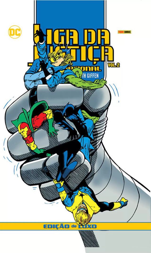 Capa de Liga Da Justiça Internacional Por J.M. DeMatteis E Keith Giffen – Edição De Luxo Vol. 2