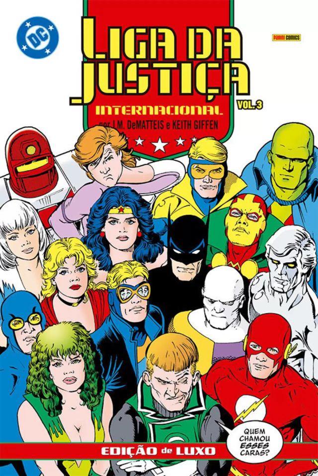 Capa de Liga Da Justiça Internacional Por J.M. DeMatteis E Keith Giffen – Edição De Luxo Vol. 3
