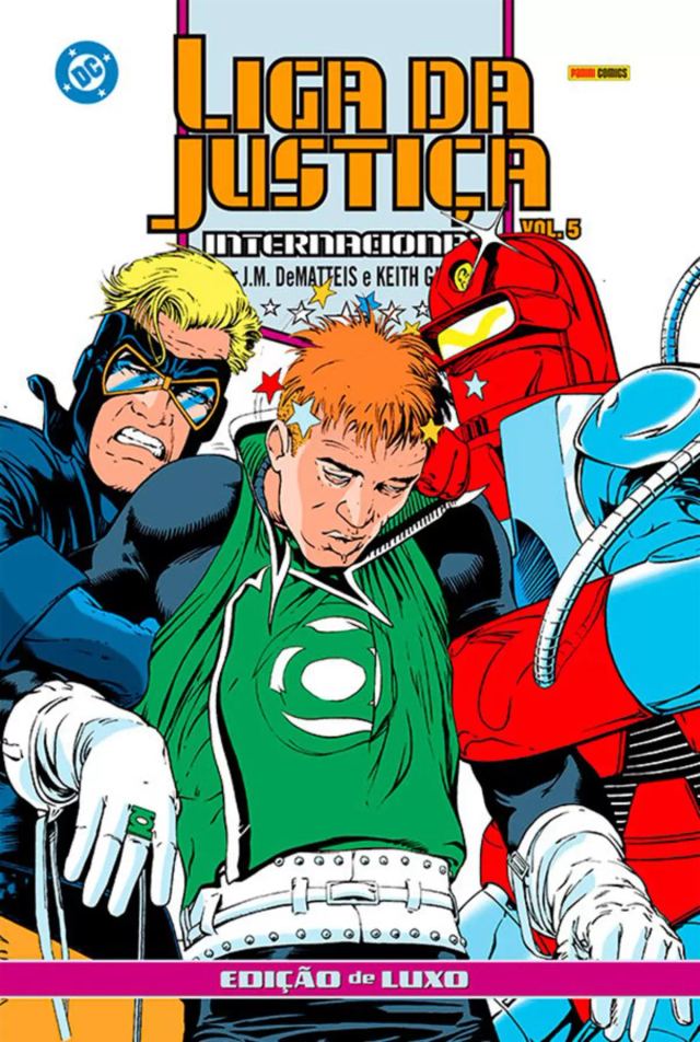 Capa de Liga Da Justiça Internacional Por J.M. DeMatteis E Keith Giffen – Edição De Luxo Vol. 5