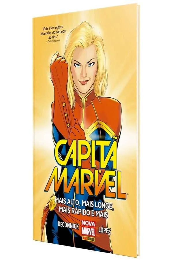 Capa de Capitã Marvel: Mais Alto, Mais Longe, Mais Rápido E Mais