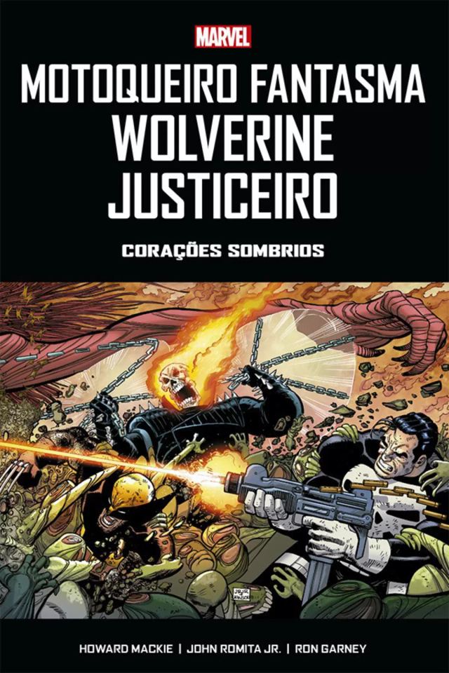 Capa de Motoqueiro Fantasma, Wolverine, Justiceiro: Corações Sombrios