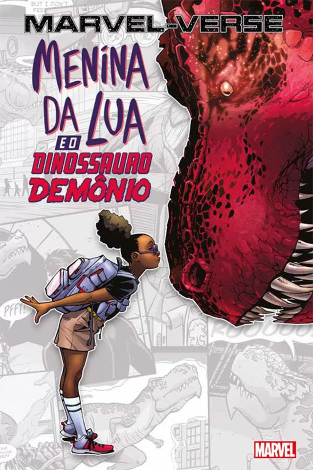 Capa de Menina Da Lua E O Dinossauro Demônio