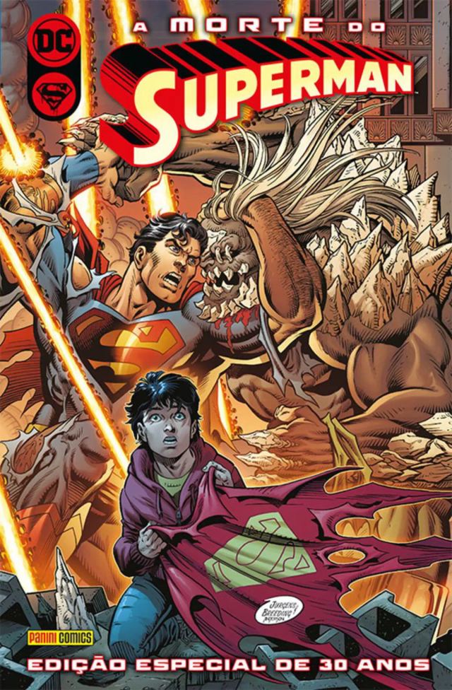 Capa de A Morte Do Superman: Edição Especial De 30 Anos