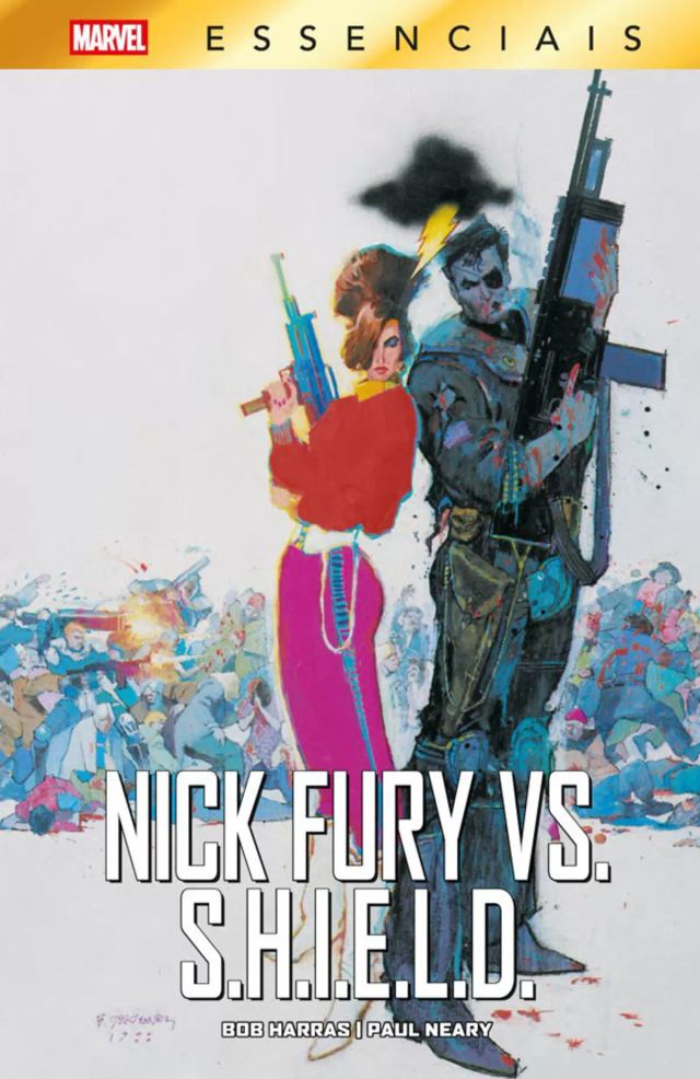 Capa de Nick Fury Vs. Shield (Marvel Essenciais)