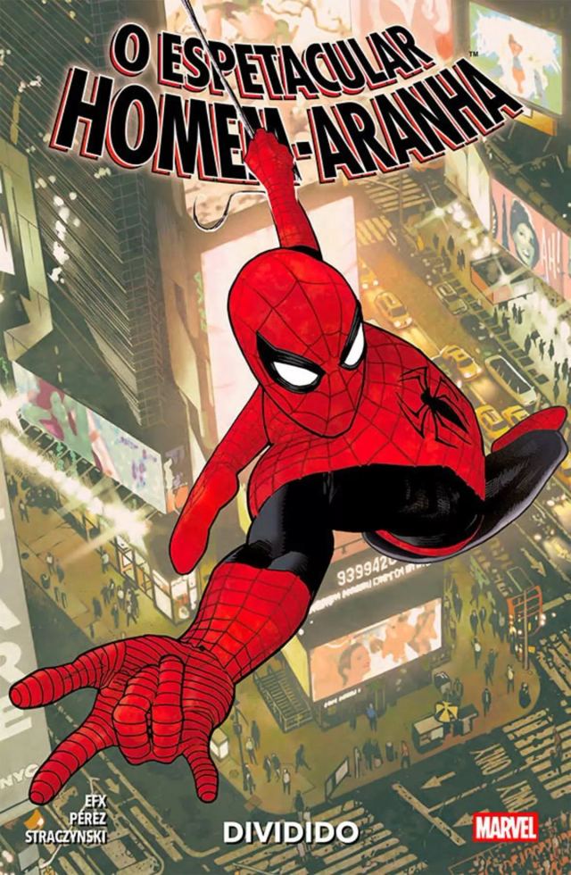 Capa de O Espetacular Homem-Aranha: Dividido