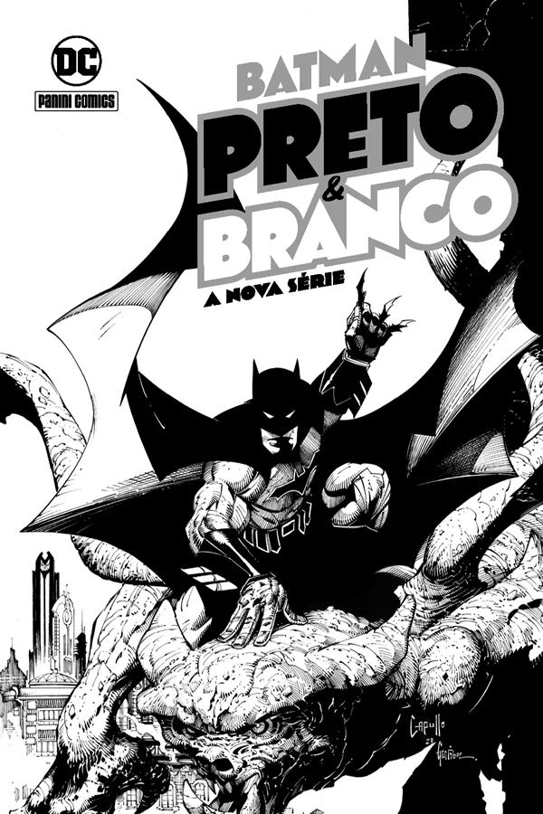 Capa de Batman: Preto E Branco - Nova Serie