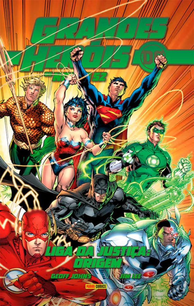 Capa de Grandes Heróis DC: Os Novos 52 Vol. 3 - Liga Da Justiça: Origem