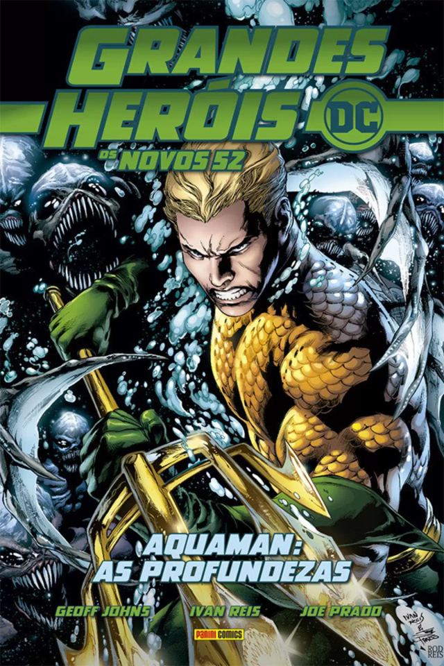 Capa de Grandes Heróis DC: Os Novos 52 Vol. 5 - Aquaman: As Profundezas