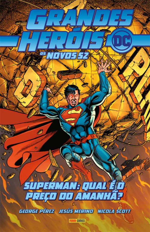 Capa de Grandes Heróis DC: Os Novos 52 Vol. 10 - Superman: Qual O Preço Do Amanhã?