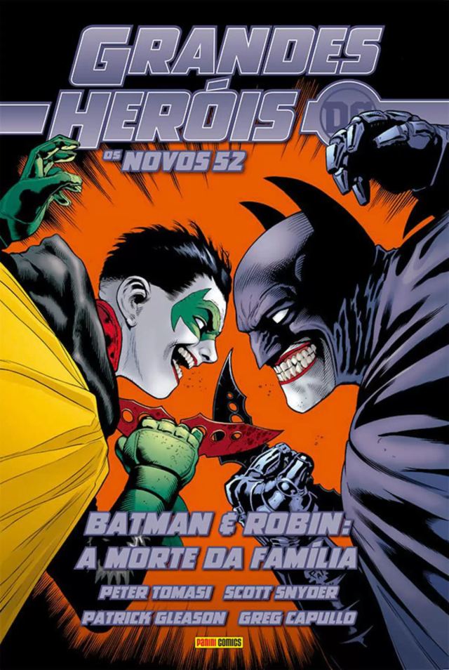 Capa de Grandes Heróis DC: Os Novos 52 Vol. 25 - Batman & Robin: A Morte Da Família