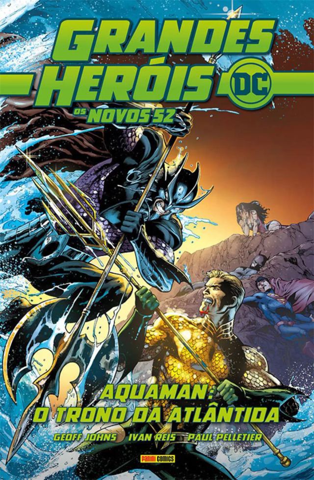 Capa de Grandes Heróis DC: Os Novos 52 Vol. 26 - Aquaman: O Trono Da Atlântida