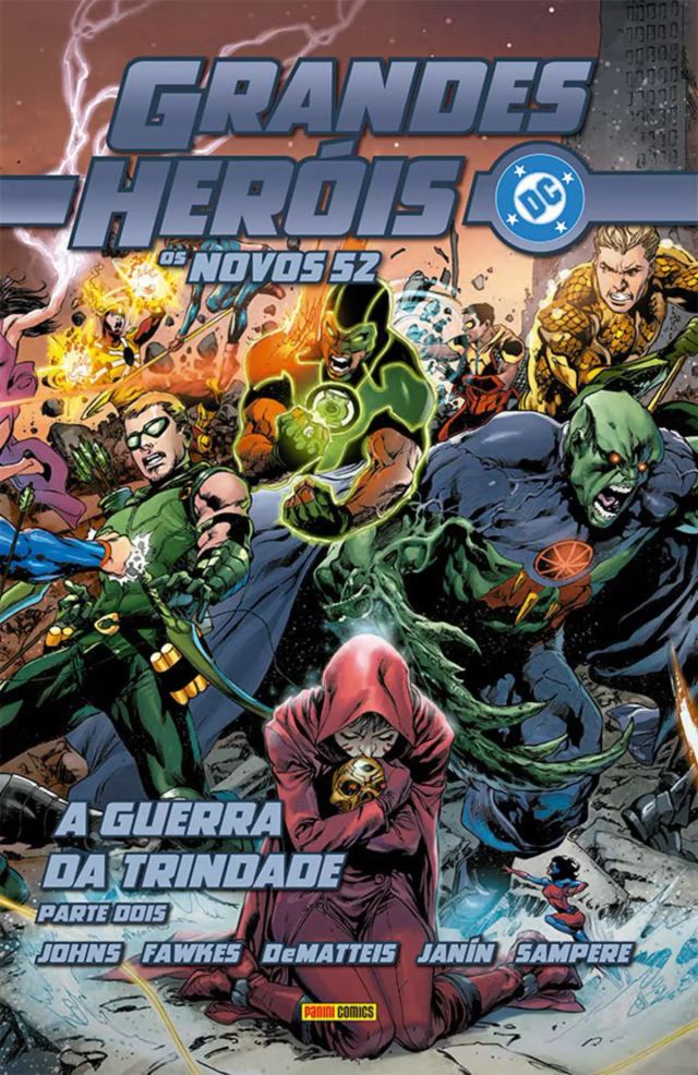 Capa de Grandes Heróis DC: Os Novos 52 Vol. 32 - Liga Da Justiça: A Guerra Da Trindade - Parte 2
