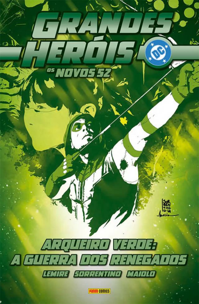 Capa de Grandes Heróis DC: Os Novos 52 Vol. 42 - Arqueiro Verde: A Guerra Dos Renegados
