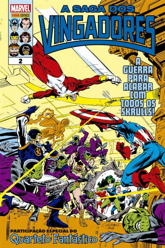 Capa de A Saga Dos Vingadores 02