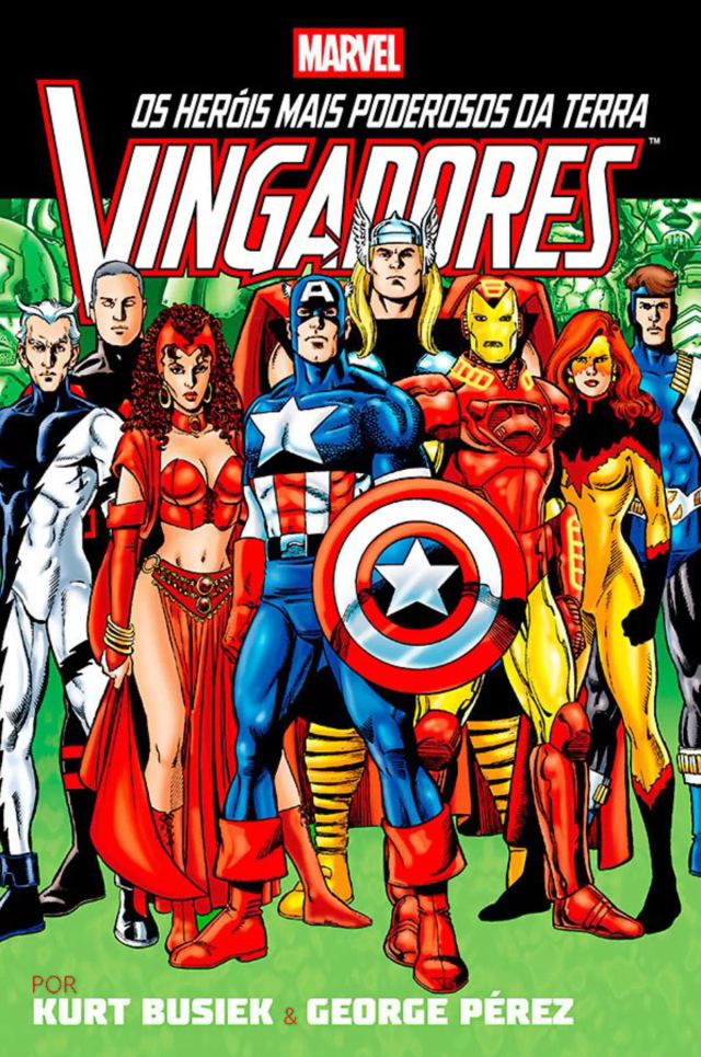 Capa de Os Vingadores Por Kurt Busiek E George Pérez Vol. 2 (Omnibus)