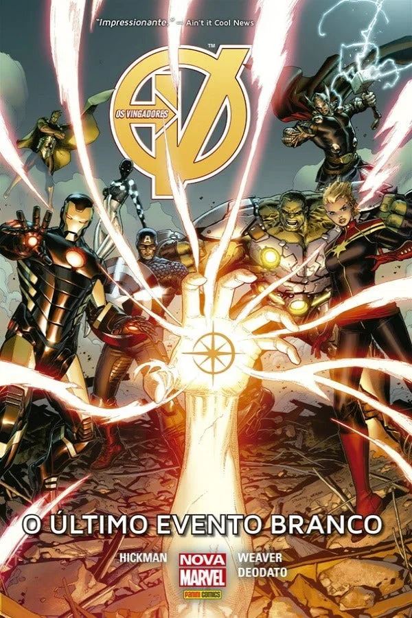Capa de Os Vingadores: O Último Evento Branco