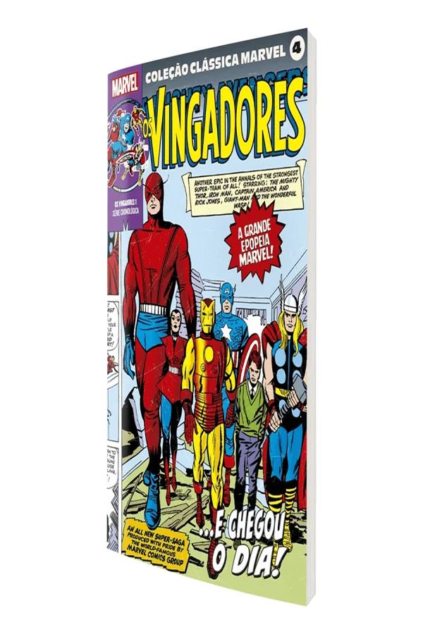 Capa de Coleção Clássica Marvel Vol. 4 - Vingadores Vol. 1