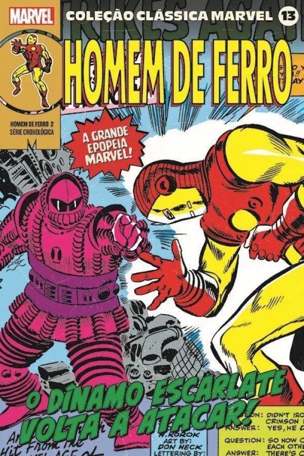 Capa de Coleção Clássica Marvel Vol. 13 - Homem De Ferro Vol. 2