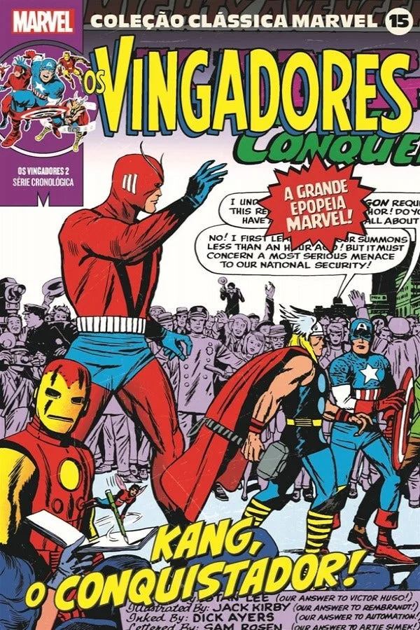 Capa de Coleção Clássica Marvel Vol. 15 - Vingadores Vol. 2