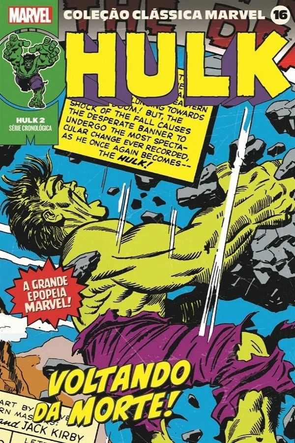 Capa de Coleção Clássica Marvel Vol. 16 - Hulk Vol. 2
