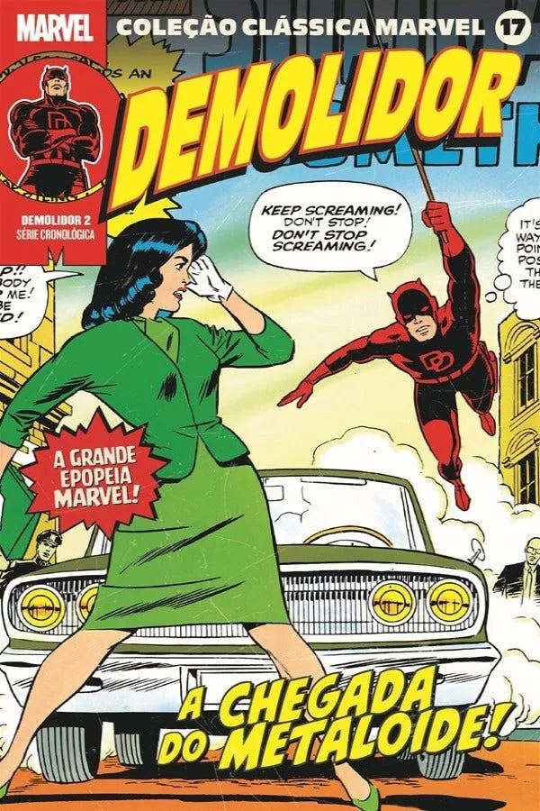 Capa de Coleção Clássica Marvel Vol. 17 - Demolidor Vol. 2