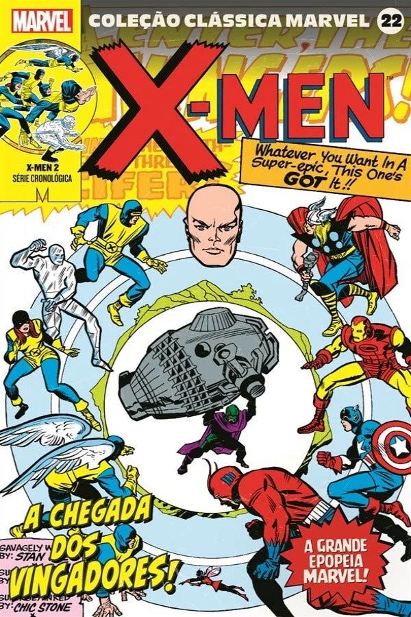 Capa de Coleção Clássica Marvel Vol. 22 - X-Men Vol. 2