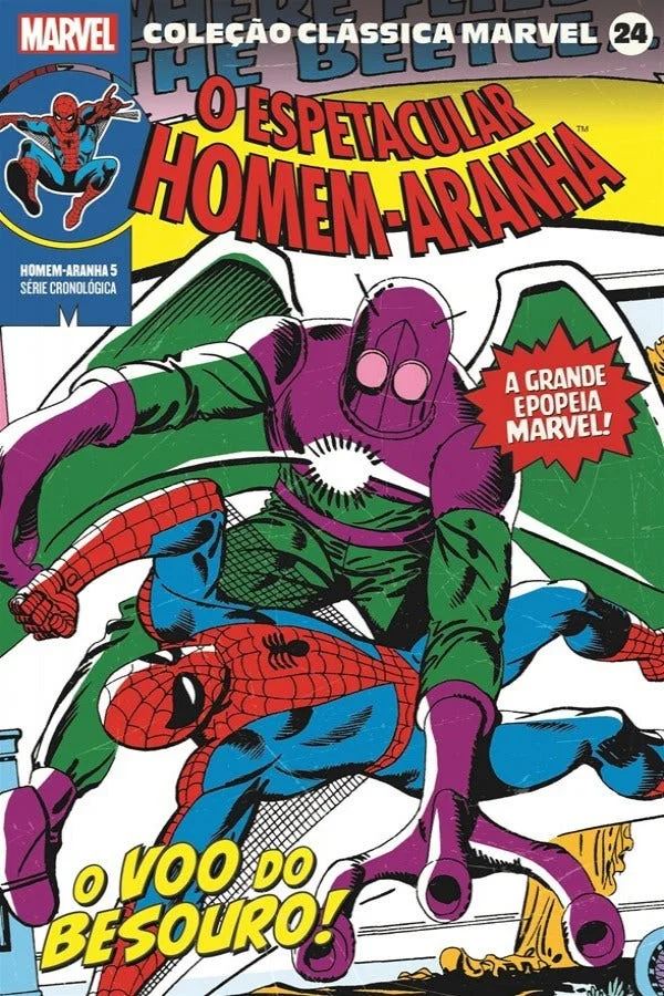 Capa de Coleção Clássica Marvel Vol. 24 - Homem-Aranha Vol. 5