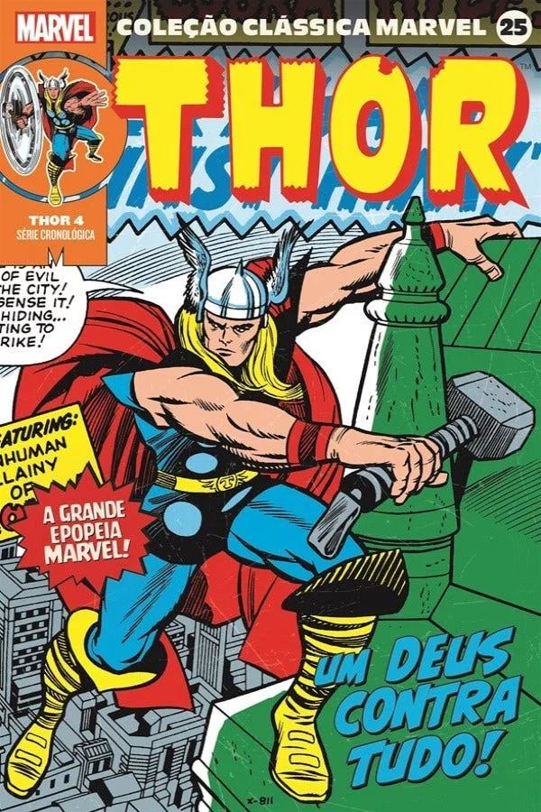 Capa de Coleção Clássica Marvel Vol. 25 - Thor Vol. 4