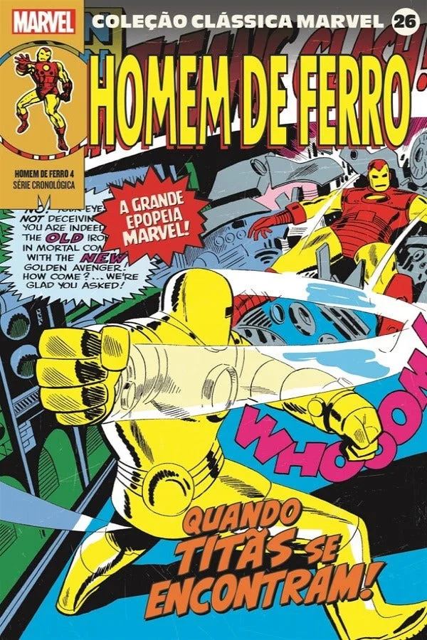 Capa de Coleção Clássica Marvel Vol. 26 - Homem De Ferro Vol. 4