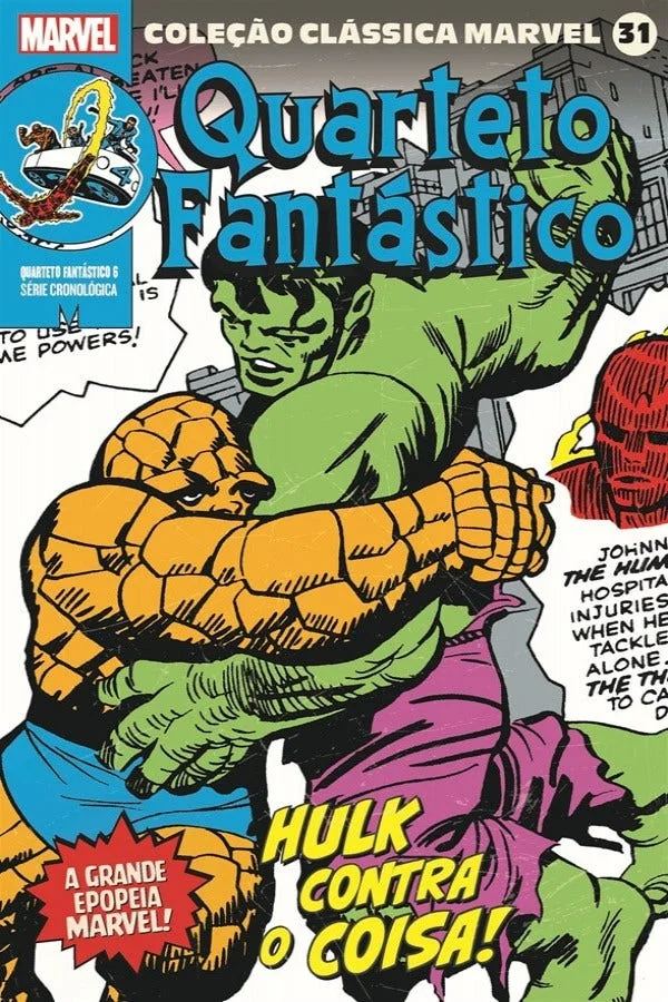Capa de Coleção Clássica Marvel Vol. 31 - Quarteto Fantástico Vol. 6