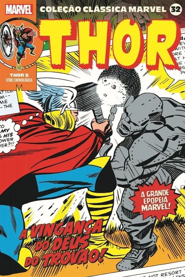 Capa de Coleção Clássica Marvel Vol. 32 - Thor Vol. 5