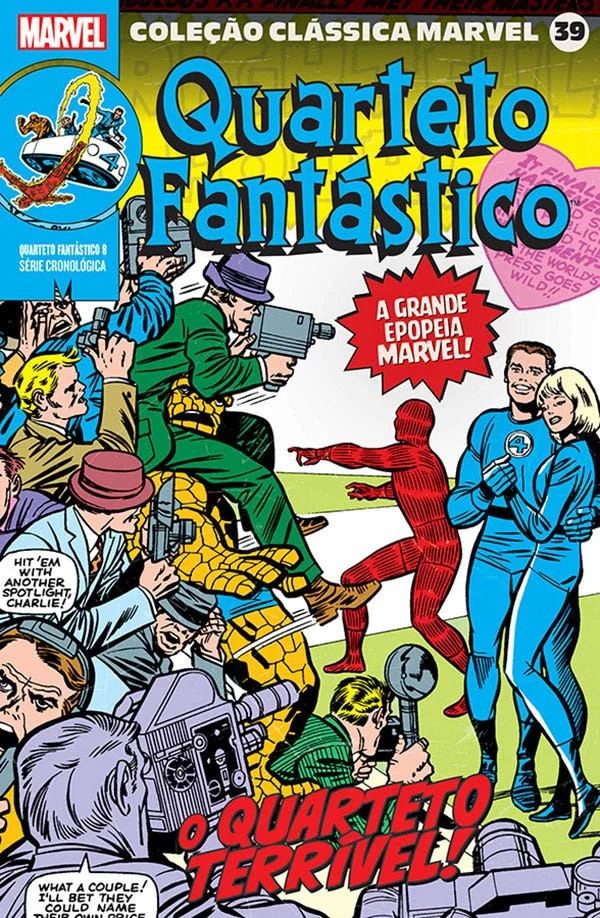 Capa de Coleção Clássica Marvel Vol. 39 - Quarteto Fantástico Vol. 8