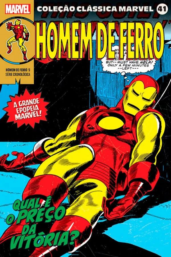 Capa de Coleção Clássica Marvel Vol. 41 - Homem De Ferro Vol. 5
