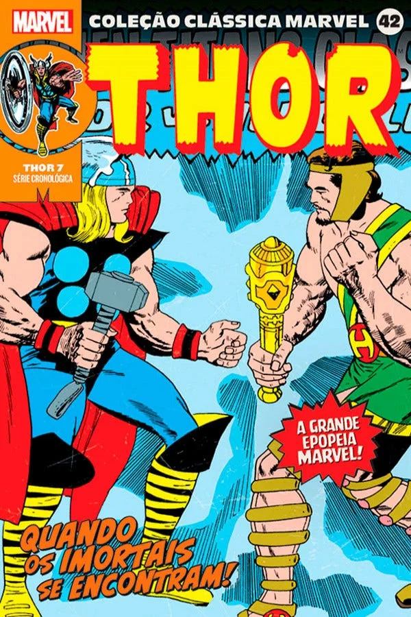 Capa de Coleção Clássica Marvel Vol. 42 - Thor Vol. 7